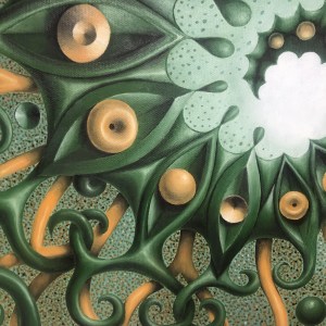 A bright and uplifting spiral composition with radiant yellows, soft pinks, and luminous whites, forming a sense of upward movement and harmony, suggesting a chain of positive outcomes.